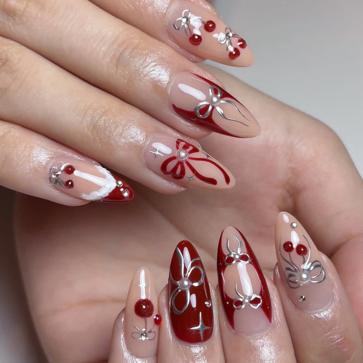 Elegant Decorative 3D Nail Art Bowlift