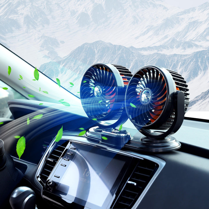 Unisex double fan for the car Bowlift