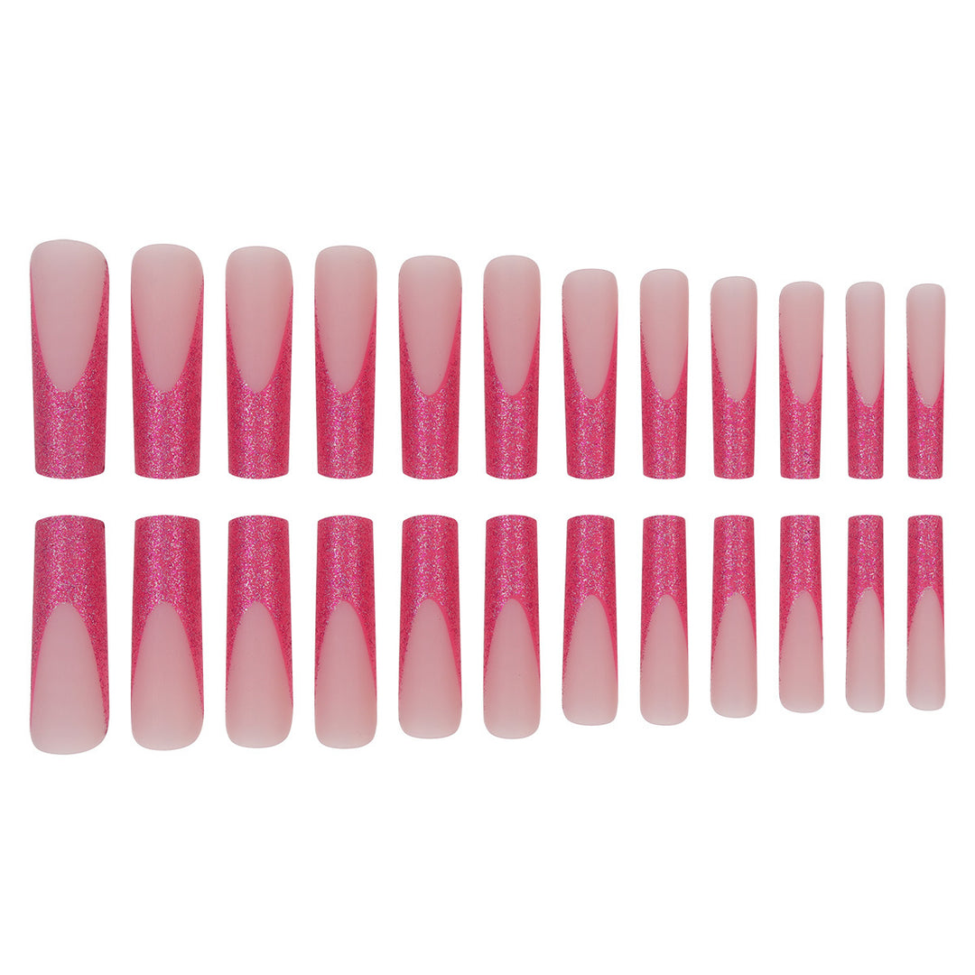 Glitter Stiletto Press-On Nails Bowlift