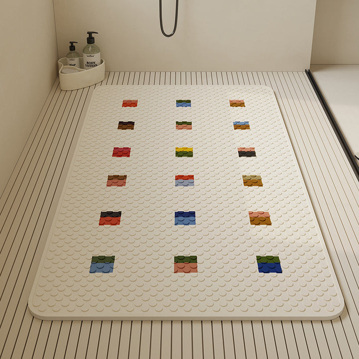 Stylish Textured Bath Mat Bowlift