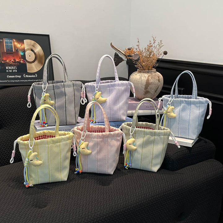 WoDrawstring Utility Tote Bag Bowlift