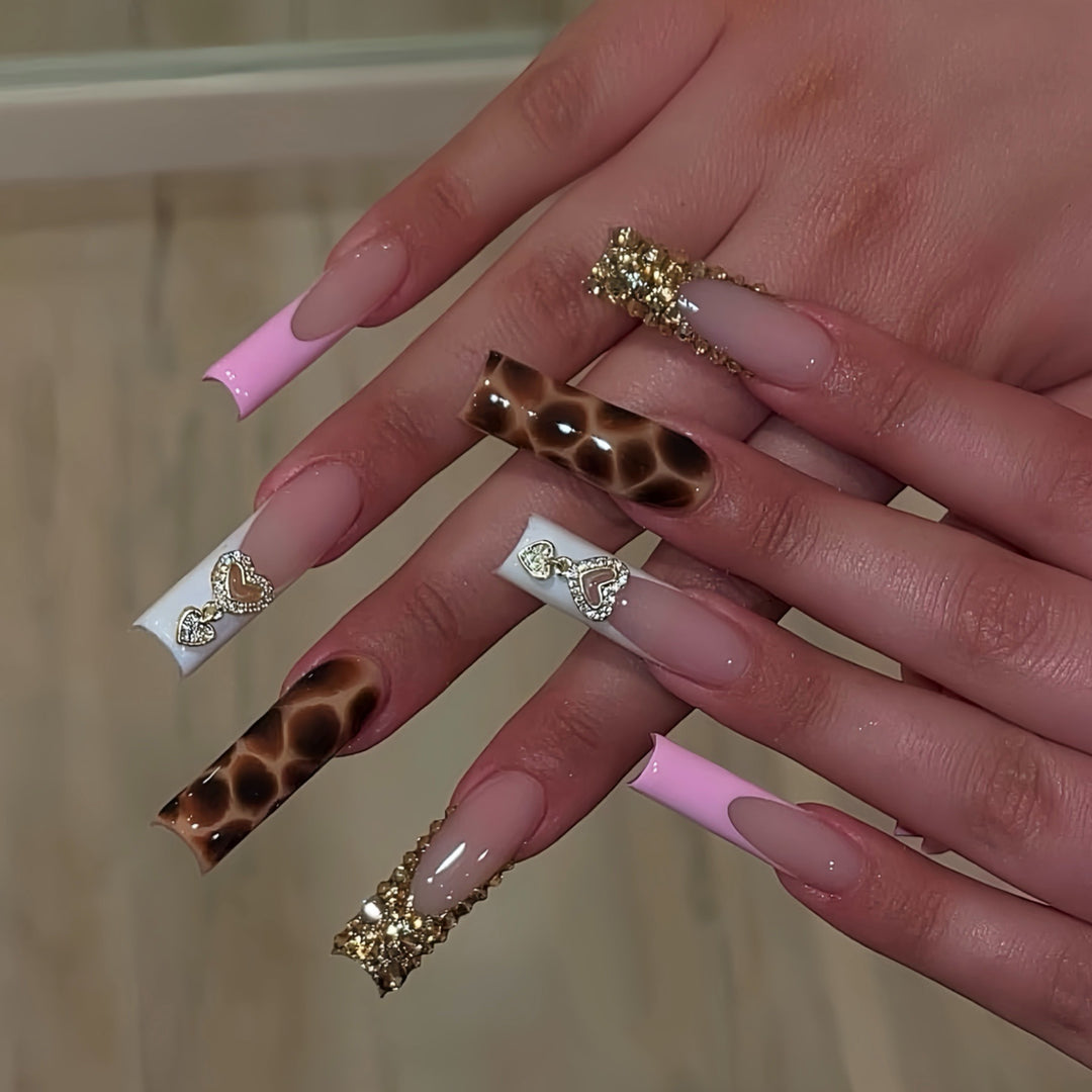 Luxurious Designer Press-On Nail Extensions Bowlift