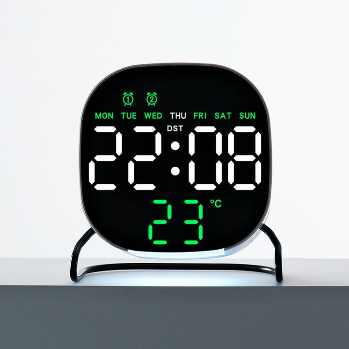 Digital Multi-Function Alarm Clock with Large LED Display Bowlift