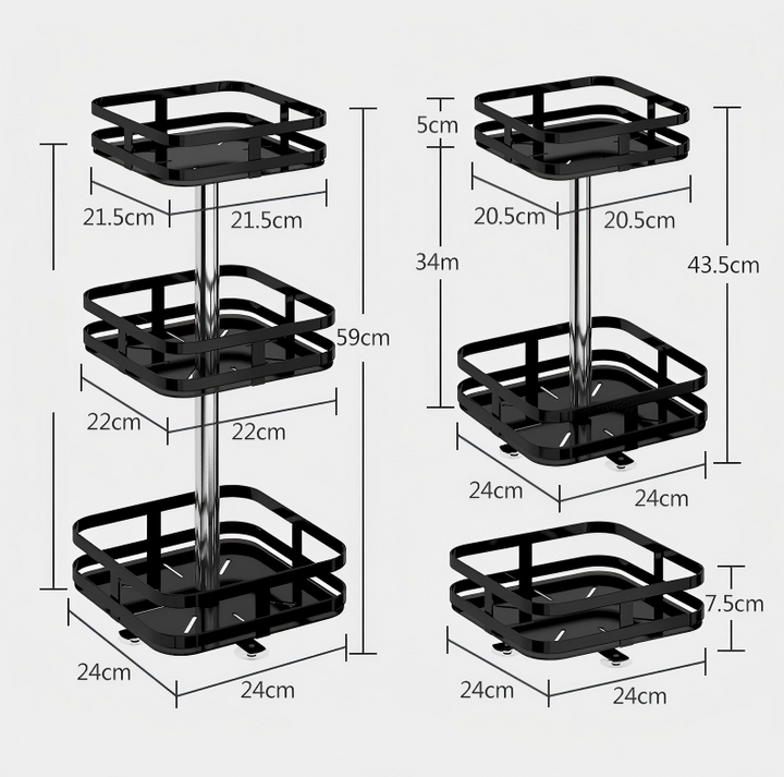 BowLift | 3Tier rotating spice rack