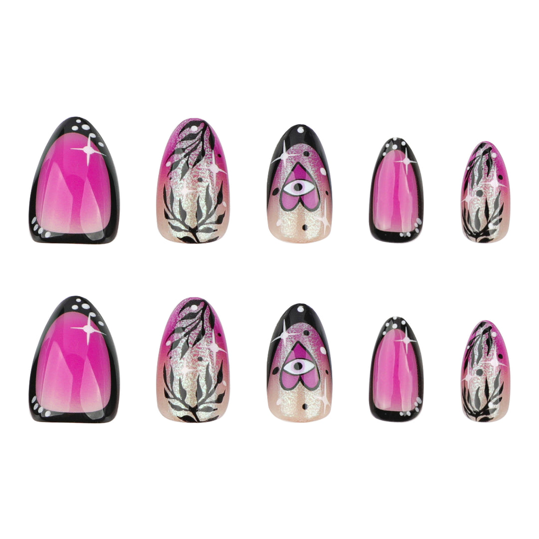 Artful nail art with floral design and glamorous accents Bowlift