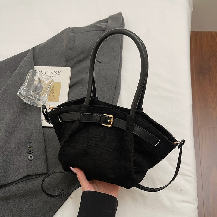 WoChic Suede Satchel Bag Bowlift