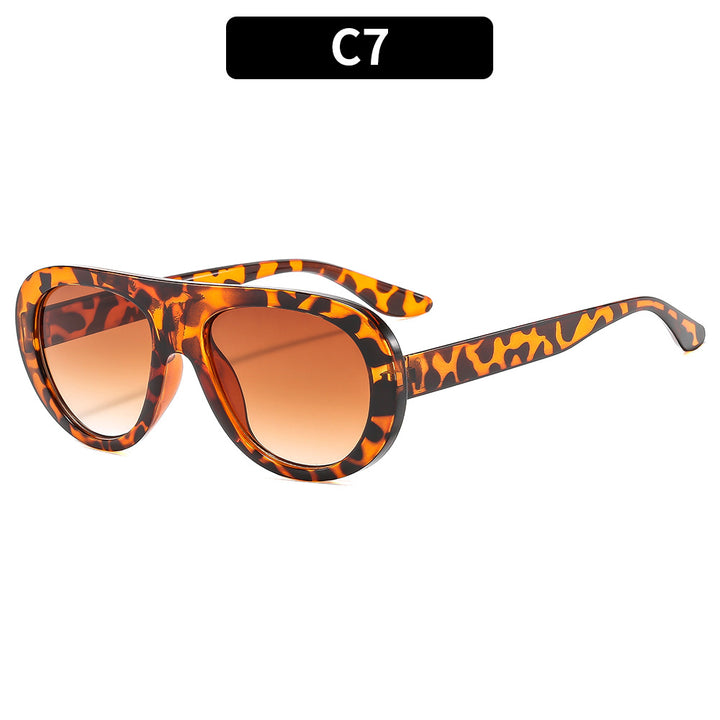 Elegant Look Stylish Retro-Inspired Shield Sunglasses