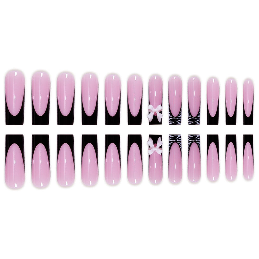 Elegant Decorative Press-On Nail Art Extensions Bowlift