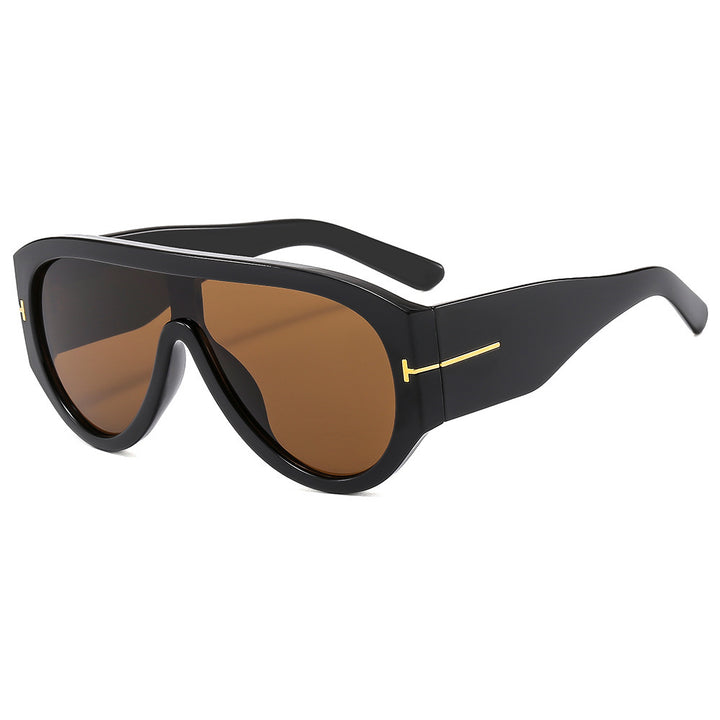 Bold Shield Sunglasses with Statement Design Bowlift