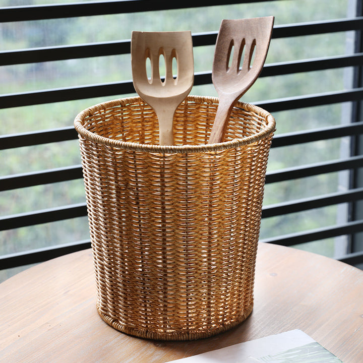 Eco-Friendly Wicker Waste Basket Bowlift