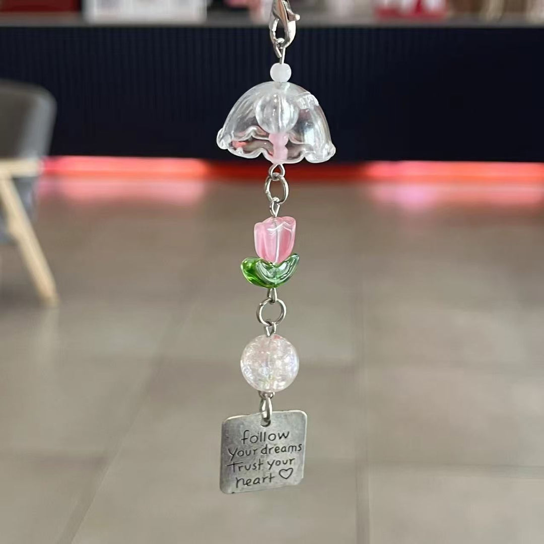Decorative Floral Pendant Keychain Bowlift