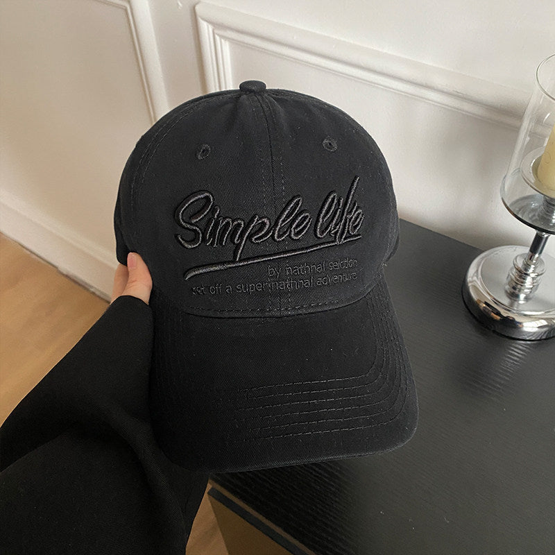 Relaxed Fit Embroidered Denim Cap
