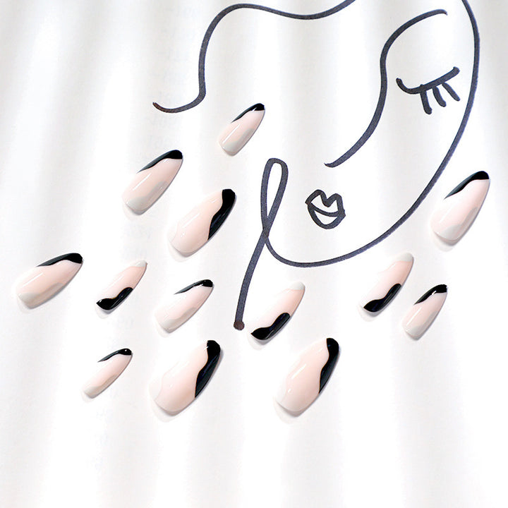 Artistic Abstract Press-On Nails Bowlift