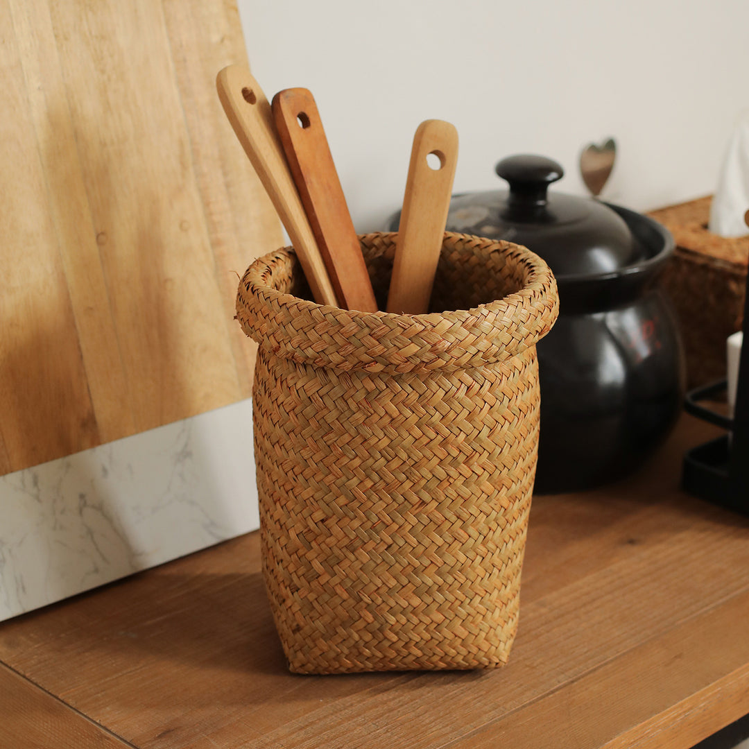 Artisan Woven Storage Container Bowlift