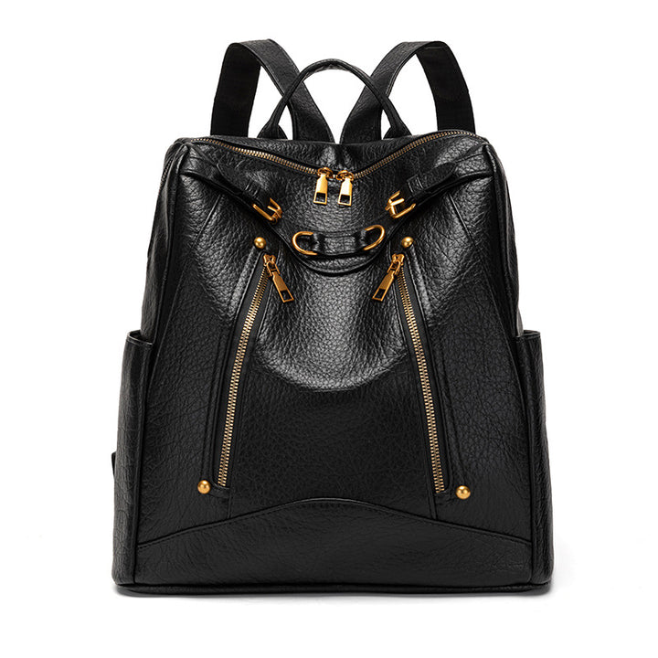 Versatile Multifunctional Leather Backpack