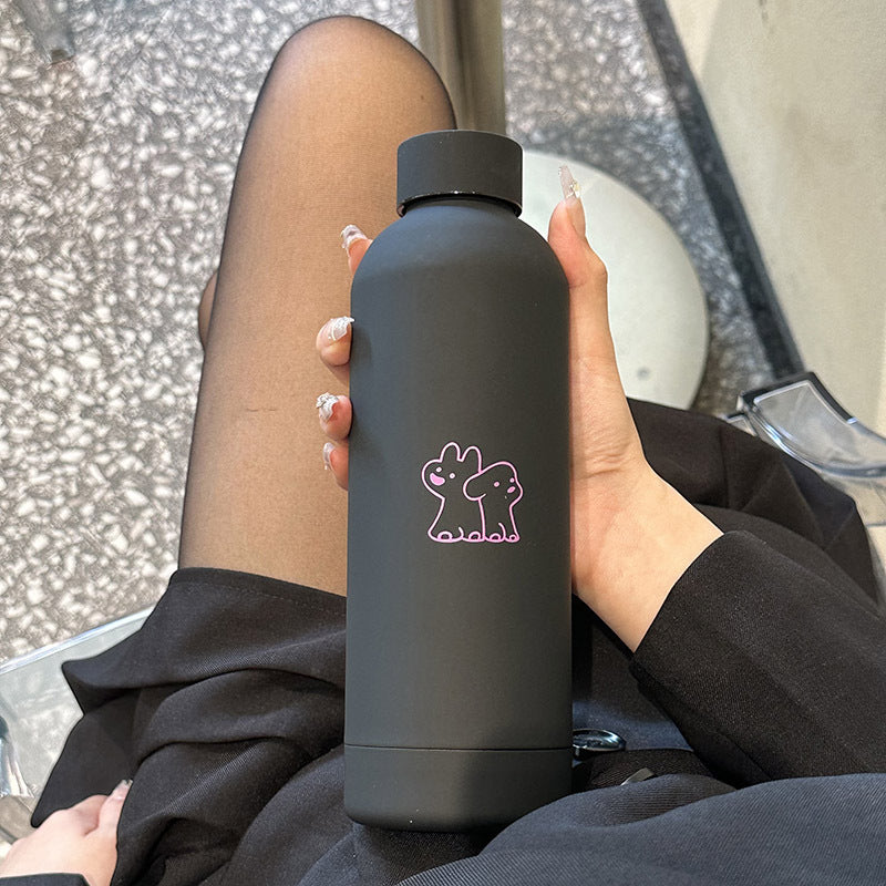 Ladies Insulated Drink Bottle with Playful Design Bowlift