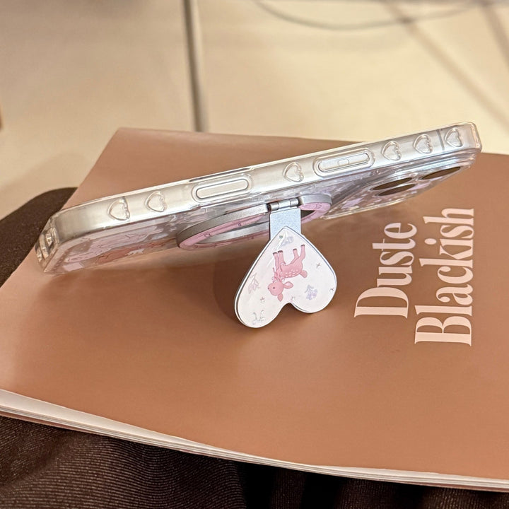Hand mirror in heart-shaped design Bowlift