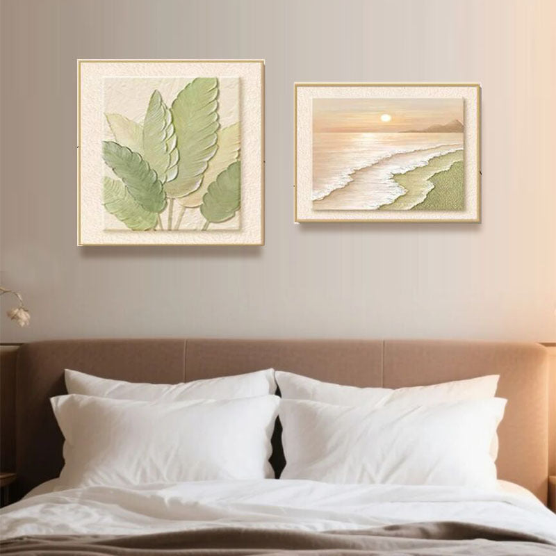 Elegant Floral Relief Wall Decor