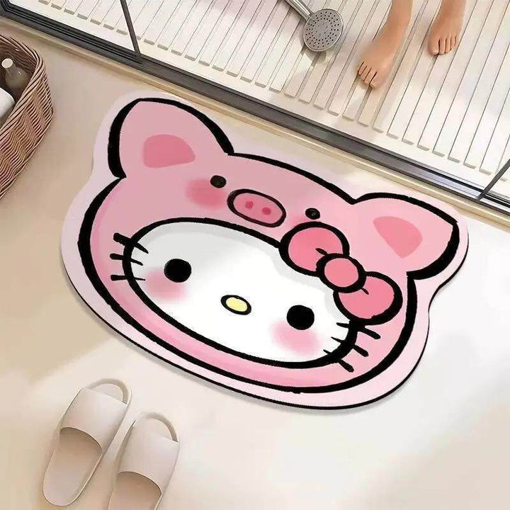 Playful Character-Themed Bath Mat