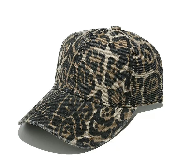 Women's Stylish Animal Print Baseball Cap Bowlift
