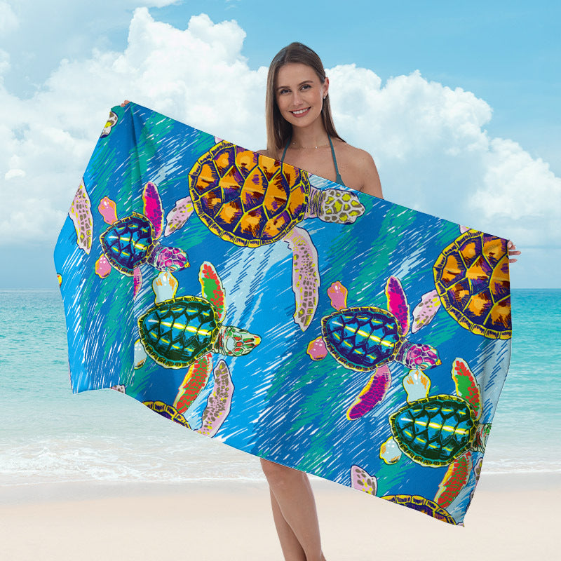 Beach towel with maritime star design Bowlift