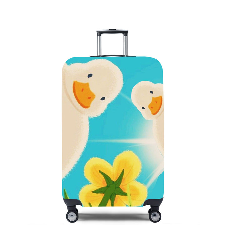 Women's Hard Shell Suitcase with Unique Illustrative Design Bowlift