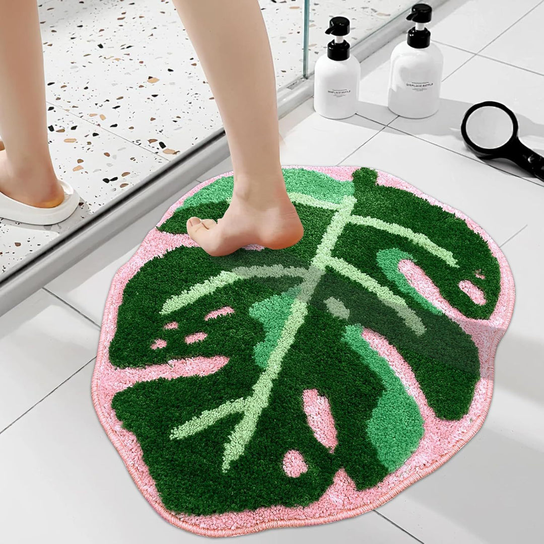 Monstera Leaf Shaped Area Rug Bowlift