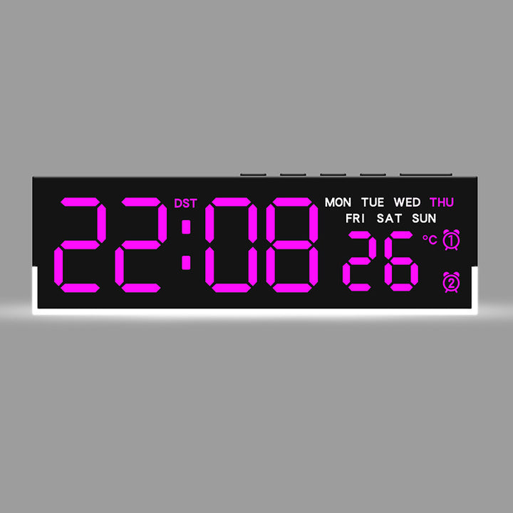 Digital watch with integrated thermometer and weekday display Bowlift