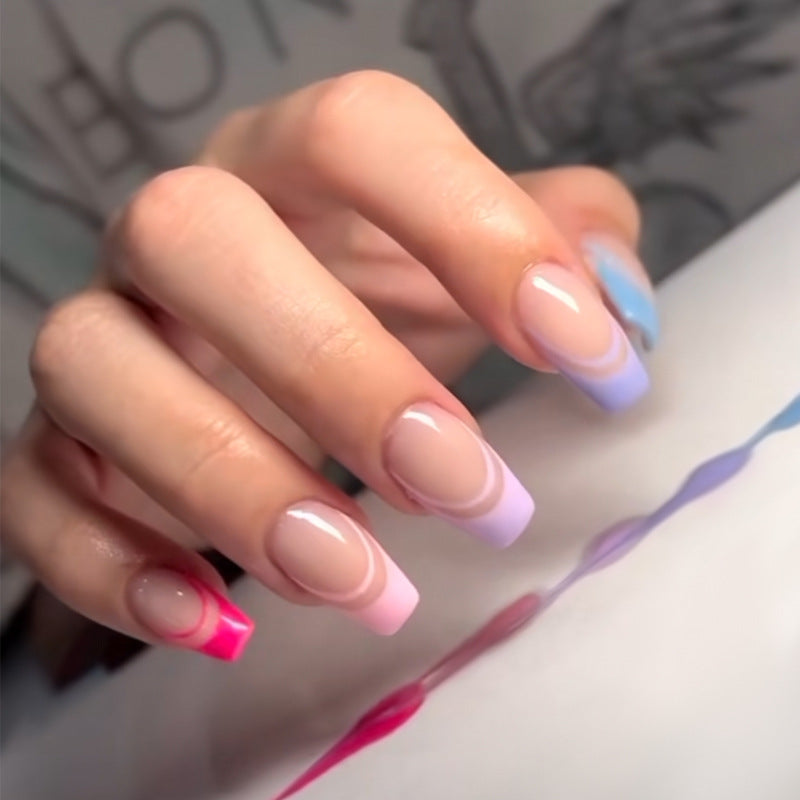 Elegant Stiletto Press-On Nail Art with Rhinestone Accents Bowlift