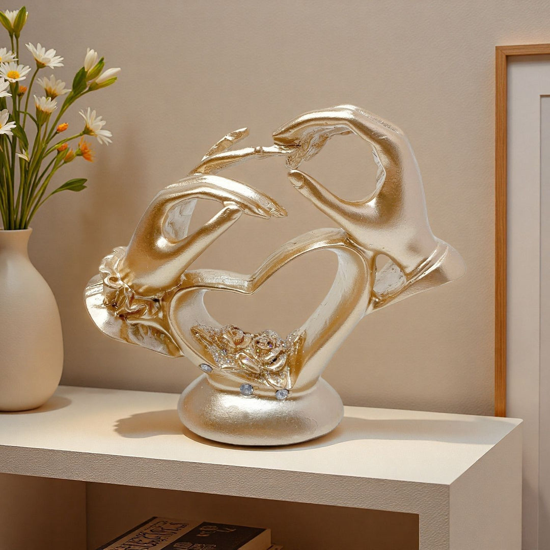 Artistic heart sculpture with intricate painting Bowlift
