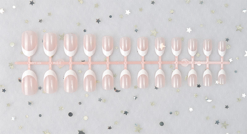 Glossy Natural-Shape Press-On Nails Bowlift