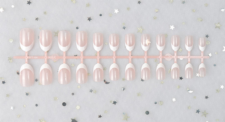 Glossy Natural-Shape Press-On Nails Bowlift