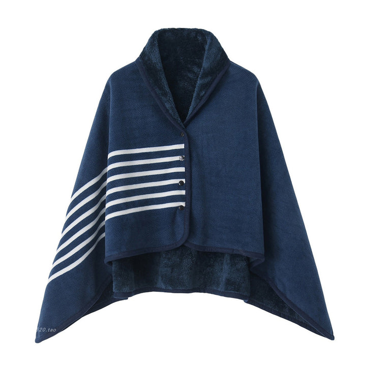 Ladies Cozy and Fashionable Blanket with Checkered Pattern Bowlift