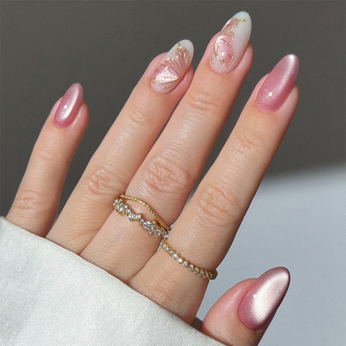 Artisan Decorated Press-On Nail Set Bowlift