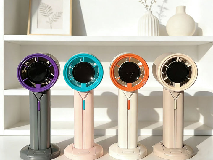Unisex Portable Hand Fan with Ergonomic Design and USB Charging Bowlift