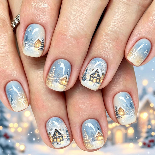 Winter-Themed Nail Art Set Bowlift