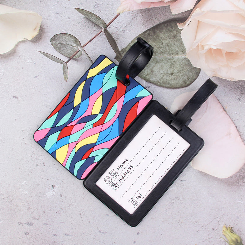 Geometric Pattern Luggage Tag Bowlift