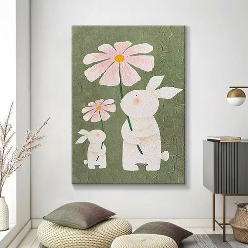 Textured Floral Canvas Wall Art