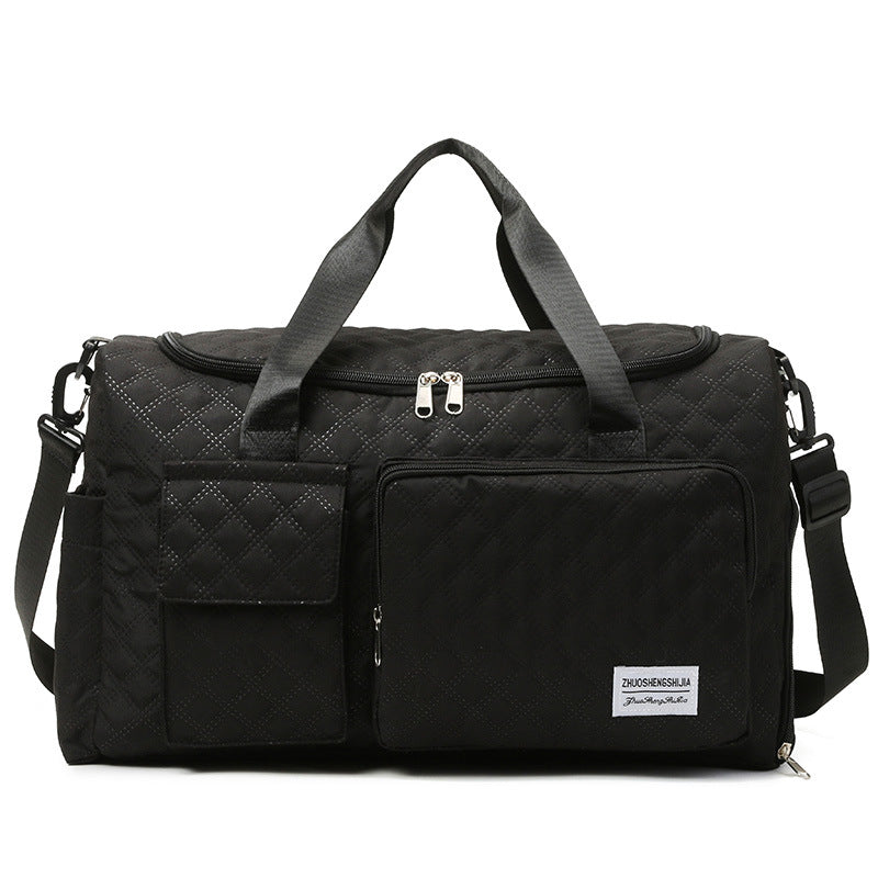 Premium Quilted Gym Duffel Bag