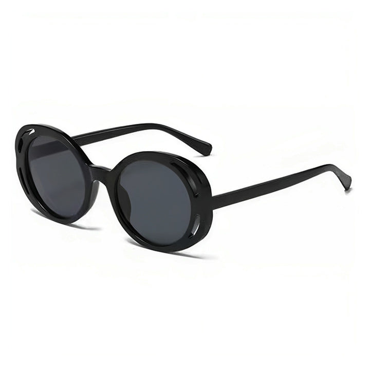 Women Oval Designer Sunglasses with Classic Detail Bowlift