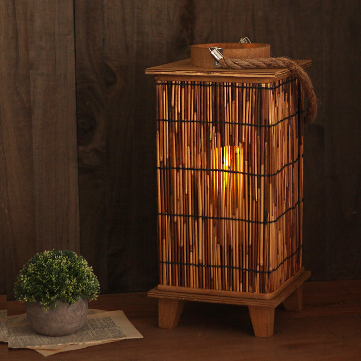 Handcrafted lantern made of natural material Bowlift