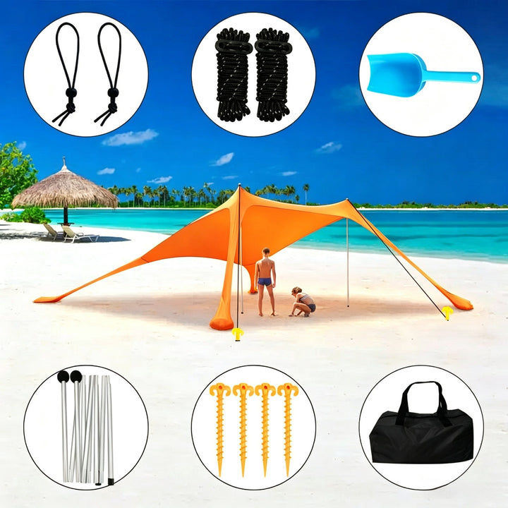 WoLightweight Sandproof Beach Blanket Bowlift