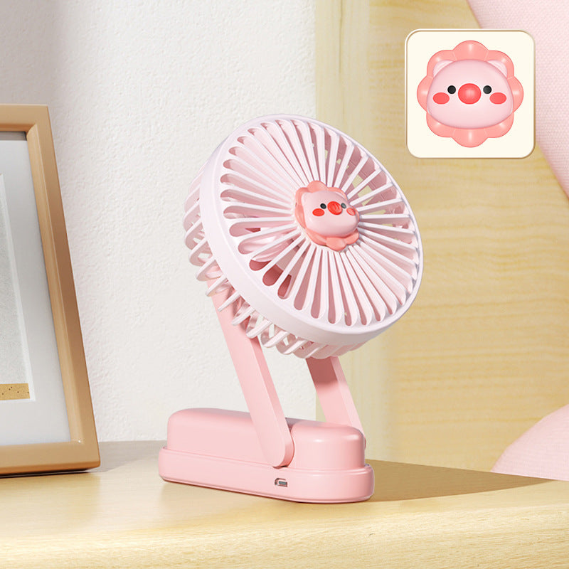 Women's Portable Mini Fan with Creative Designs Bowlift