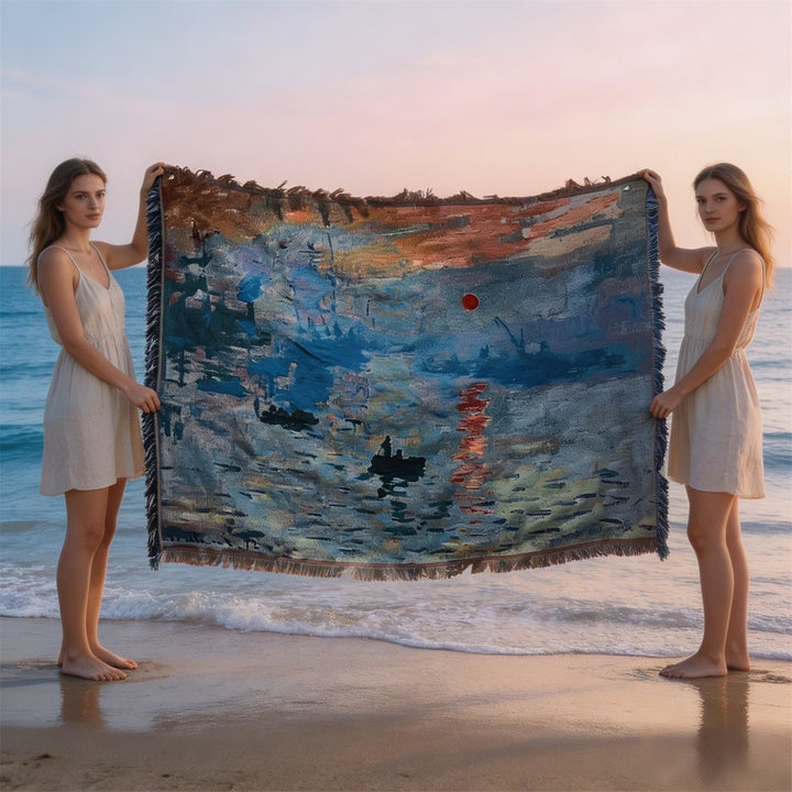 Artistic Floral Throw Blanket