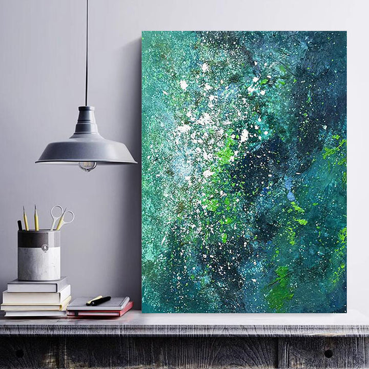 Abstract Splatter Canvas Artwork