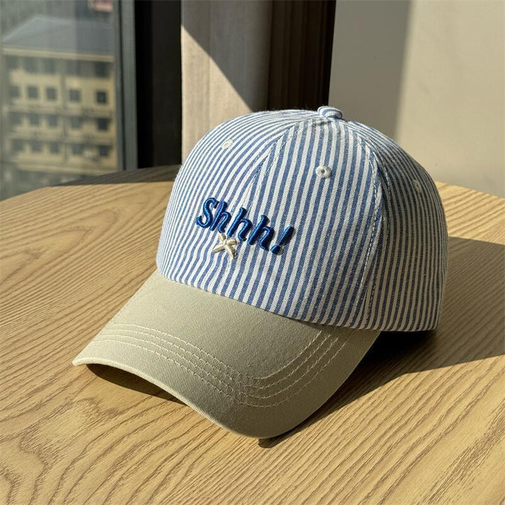 Women's Casual Striped Graphic Cap Bowlift