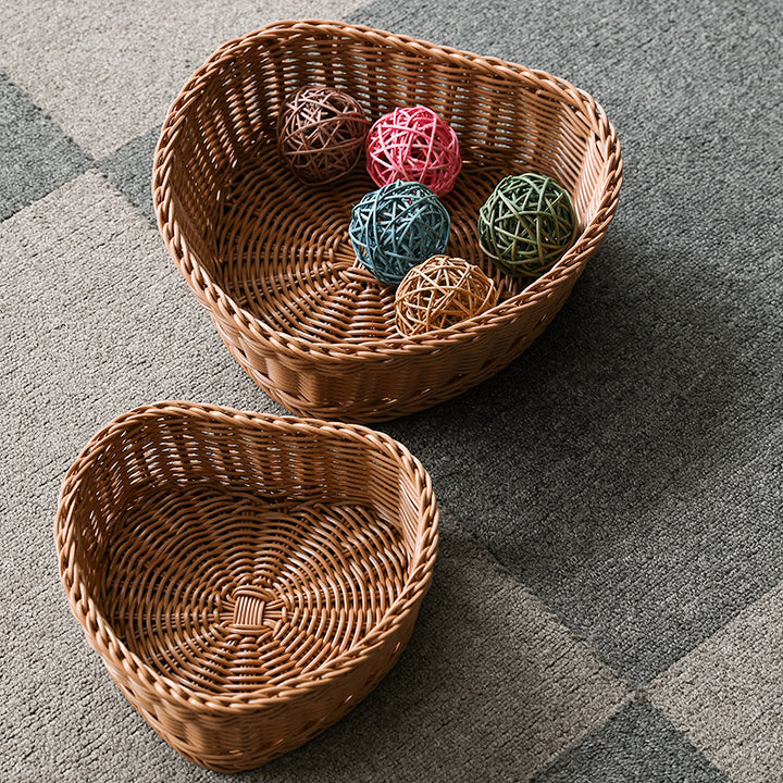 Unisex Heart-shaped Decoration Basket Bowlift