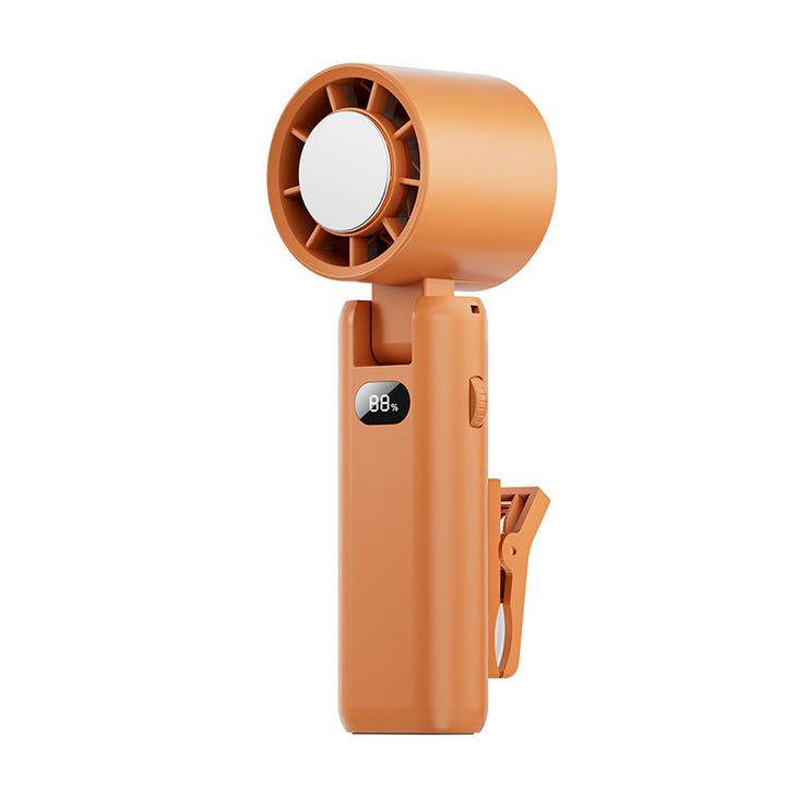 Unisex Rechargeable Portable Handheld Fan with LED Display Bowlift