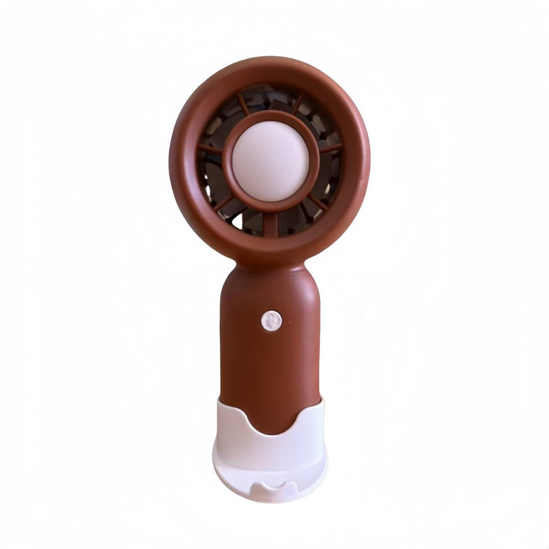 Women's Portable Mini Hand Fan with Ergonomic Handle and Cute Animal Design Bowlift