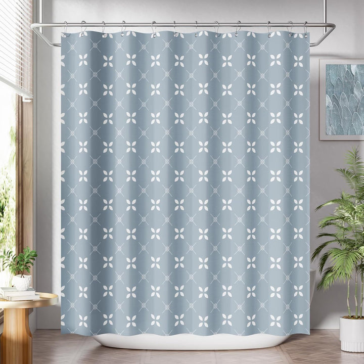 Modern Striped Shower Curtain Bowlift